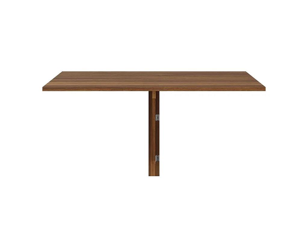 Wandtafel inklapbaar 100x60x56 cm bewerkt hout bruineiken
