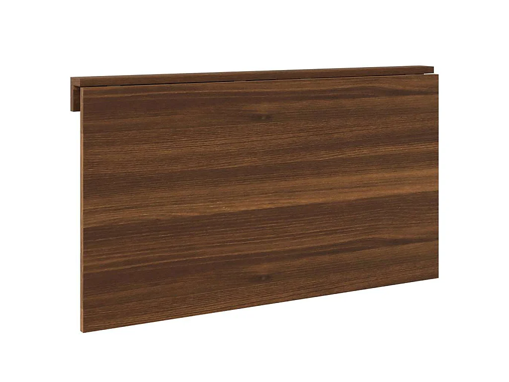 Wandtafel inklapbaar 100x60x56 cm bewerkt hout bruineiken