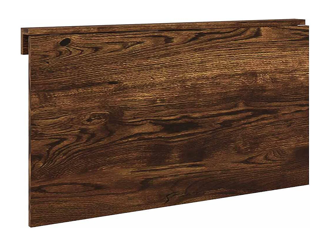 Tavolino Parete Pieghevole Rovere Fumo 100x60x56 cm Multistrato