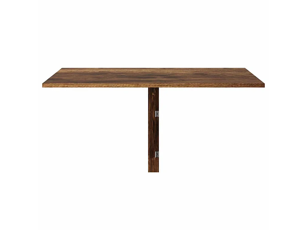 Wandtafel inklapbaar 100x60x56 cm bewerkt hout gerookt eiken