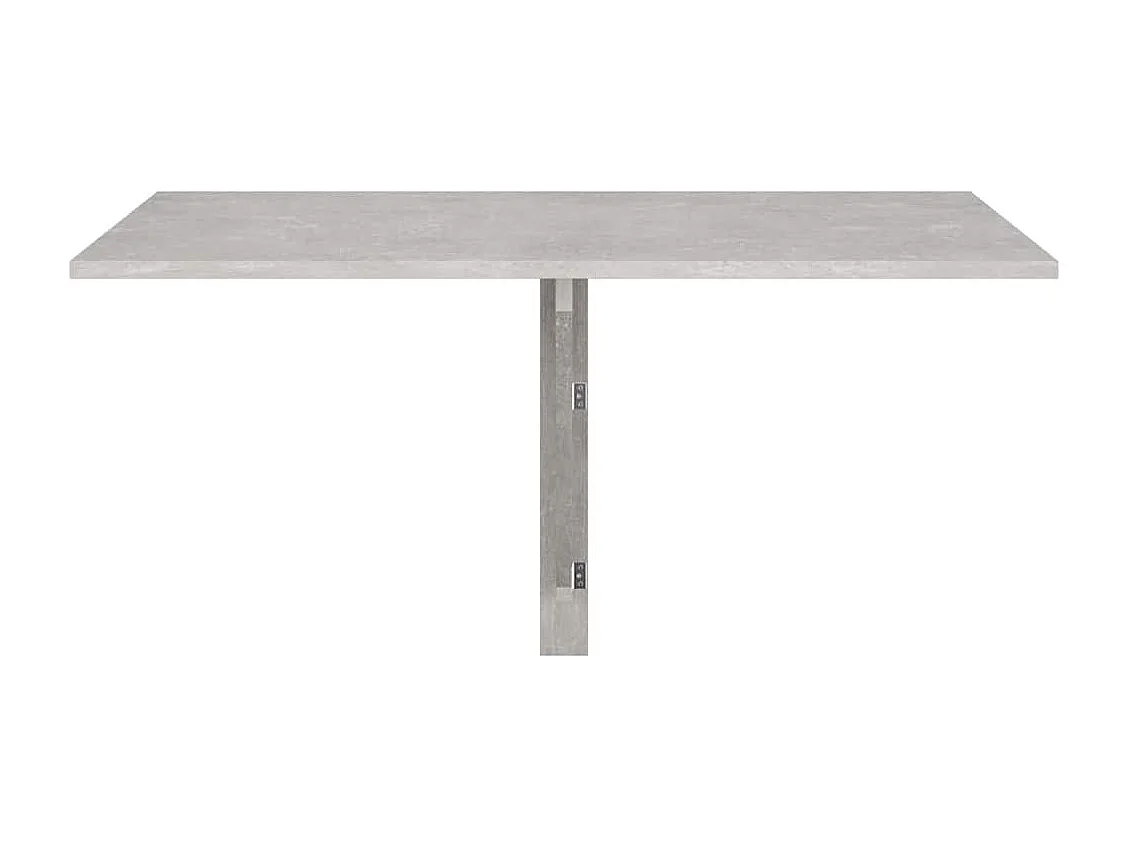 Table murale pliable Gris béton 100x60x56 cm Bois d'ingénierie