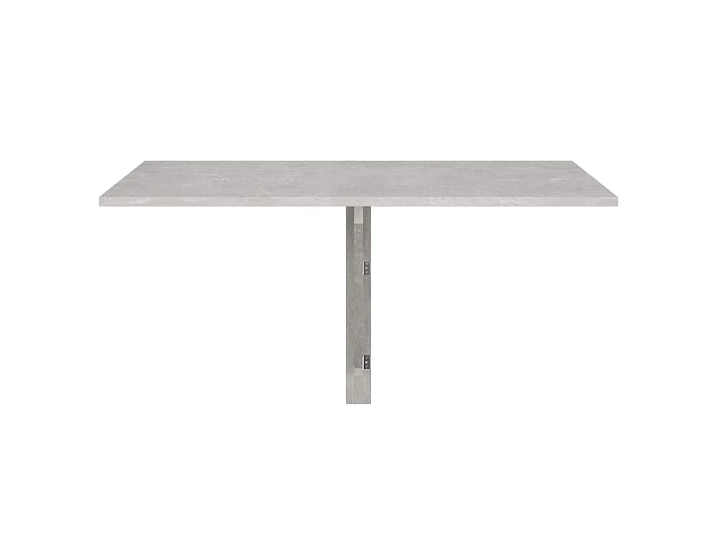 Wandtafel inklapbaar 100x60x56 cm bewerkt hout betongrijs