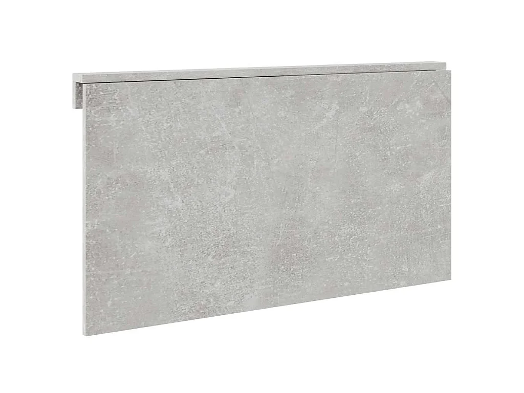 Wandtafel inklapbaar 100x60x56 cm bewerkt hout betongrijs