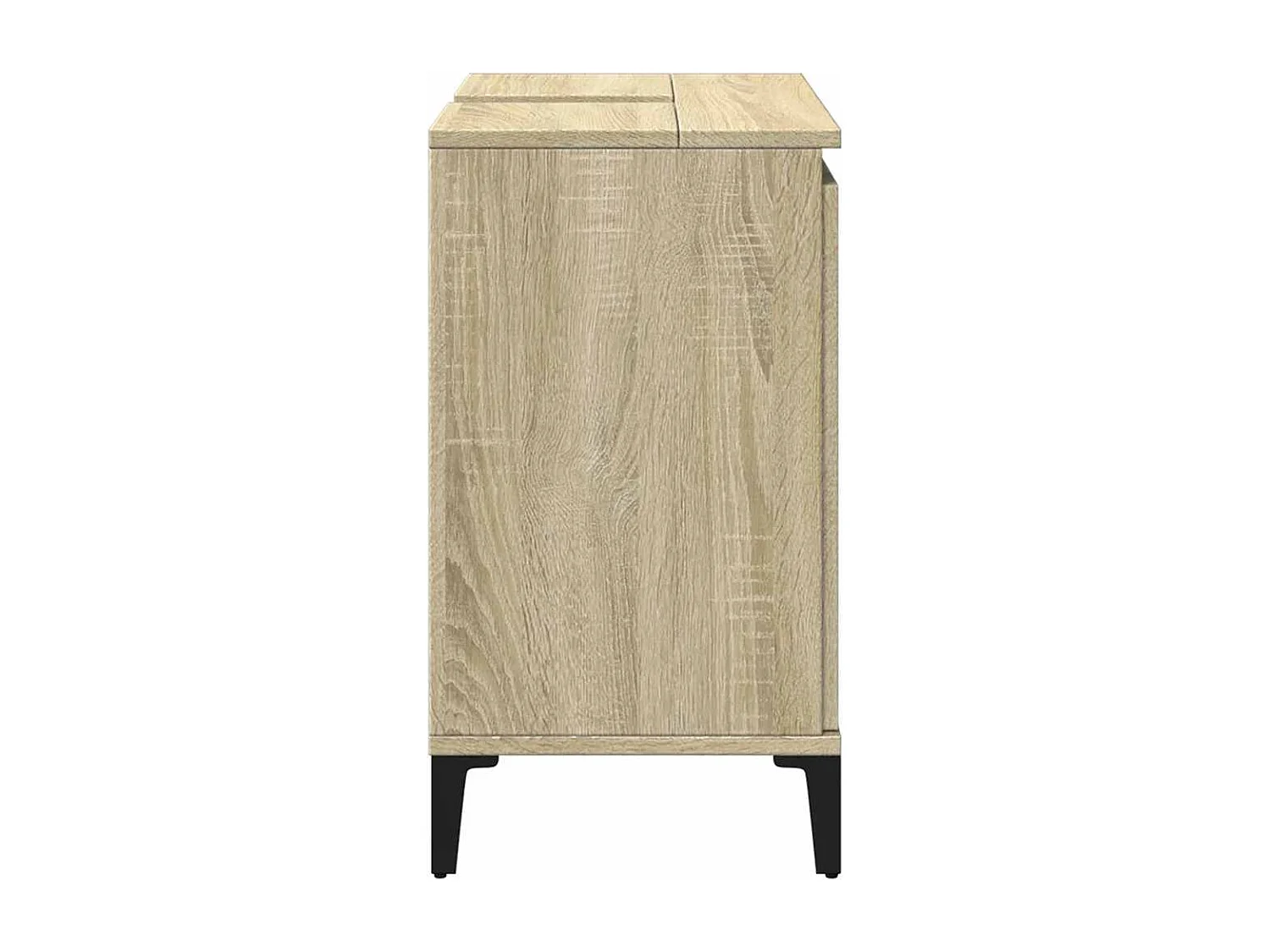 Armario de lavabo madera contrachapada roble Sonoma 58x33x60 cm