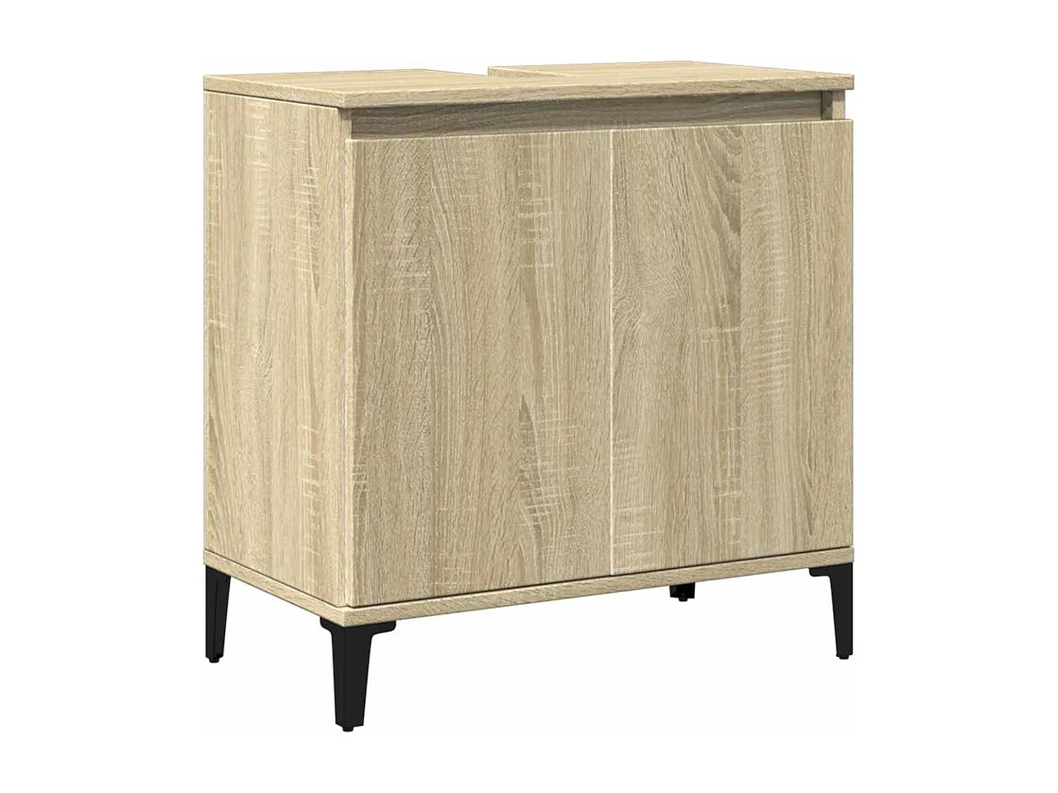 Meuble d'évier chêne sonoma 58x33x60 cm bois d'ingénierie