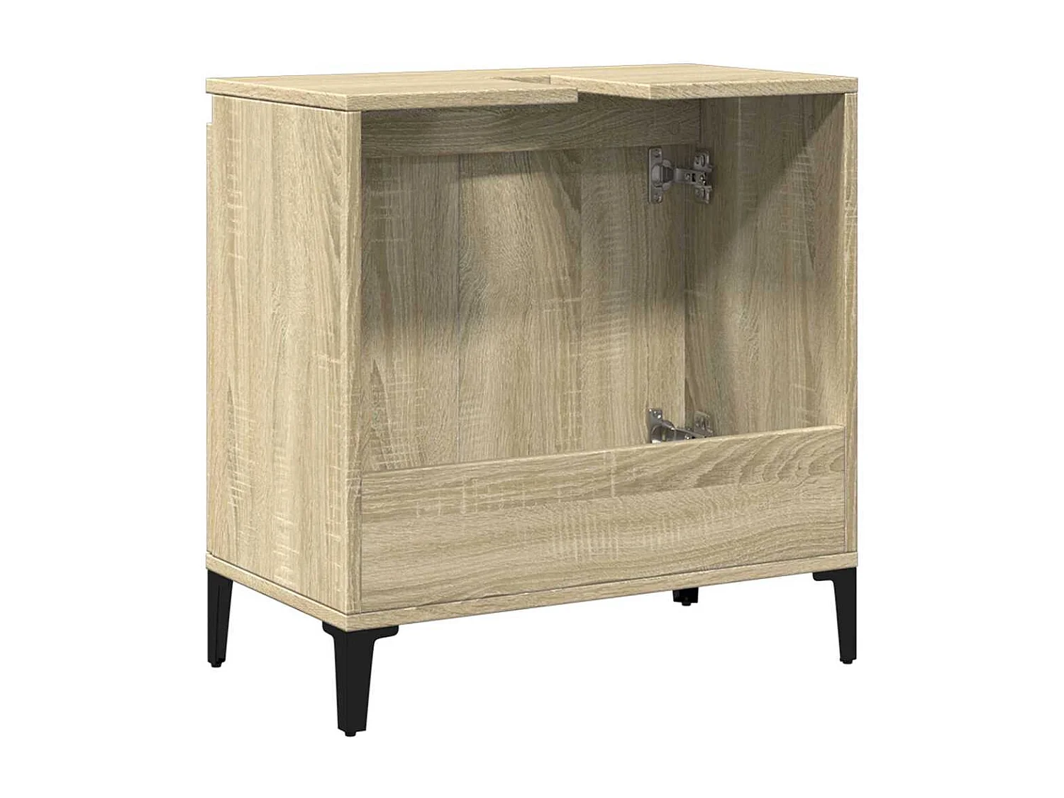 Meuble d'évier chêne sonoma 58x33x60 cm bois d'ingénierie
