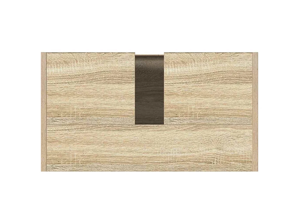 Badkamerkast 60x33x61 cm bewerkt hout sonoma eikenkleurig