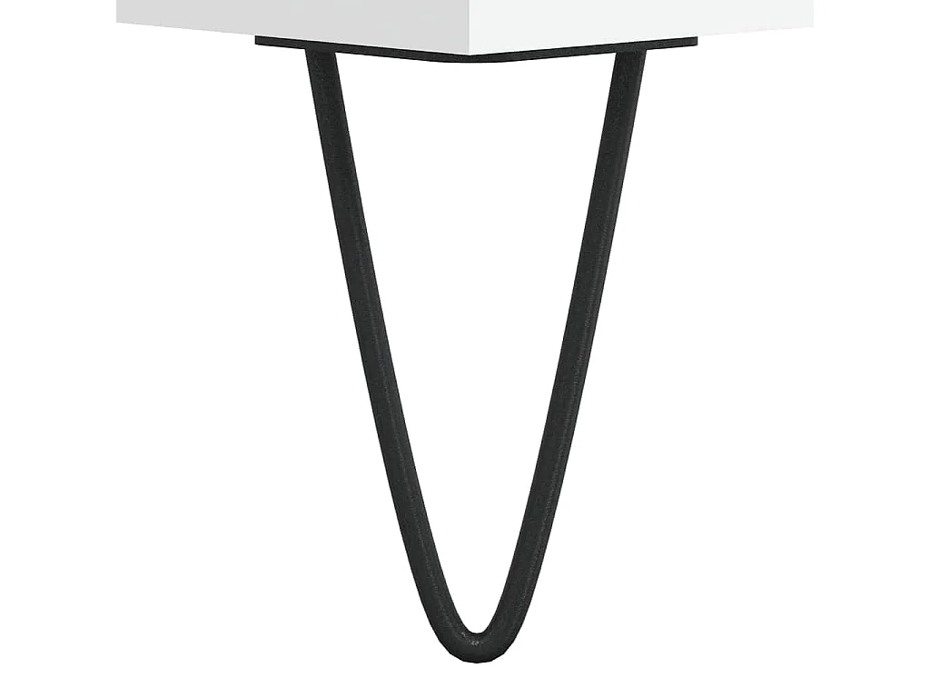 Badschrank Weiß 65x33x60 cm Holzwerkstoff