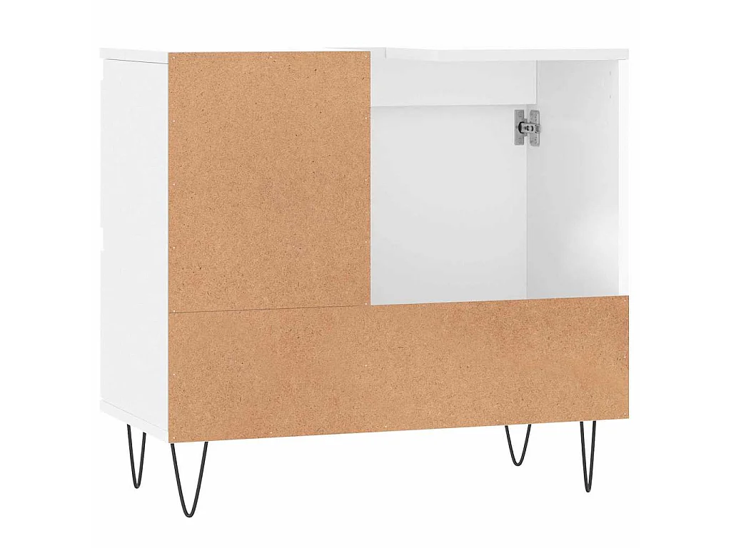 Armoire de salle de bain blanc 65x33x60 cm bois d'ingénierie