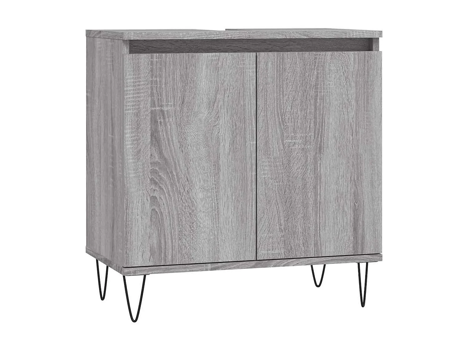 Armoire de bain sonoma gris 58x33x60 cm bois d'ingénierie