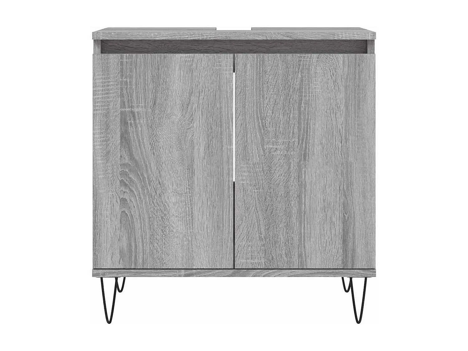 Armoire de bain sonoma gris 58x33x60 cm bois d'ingénierie