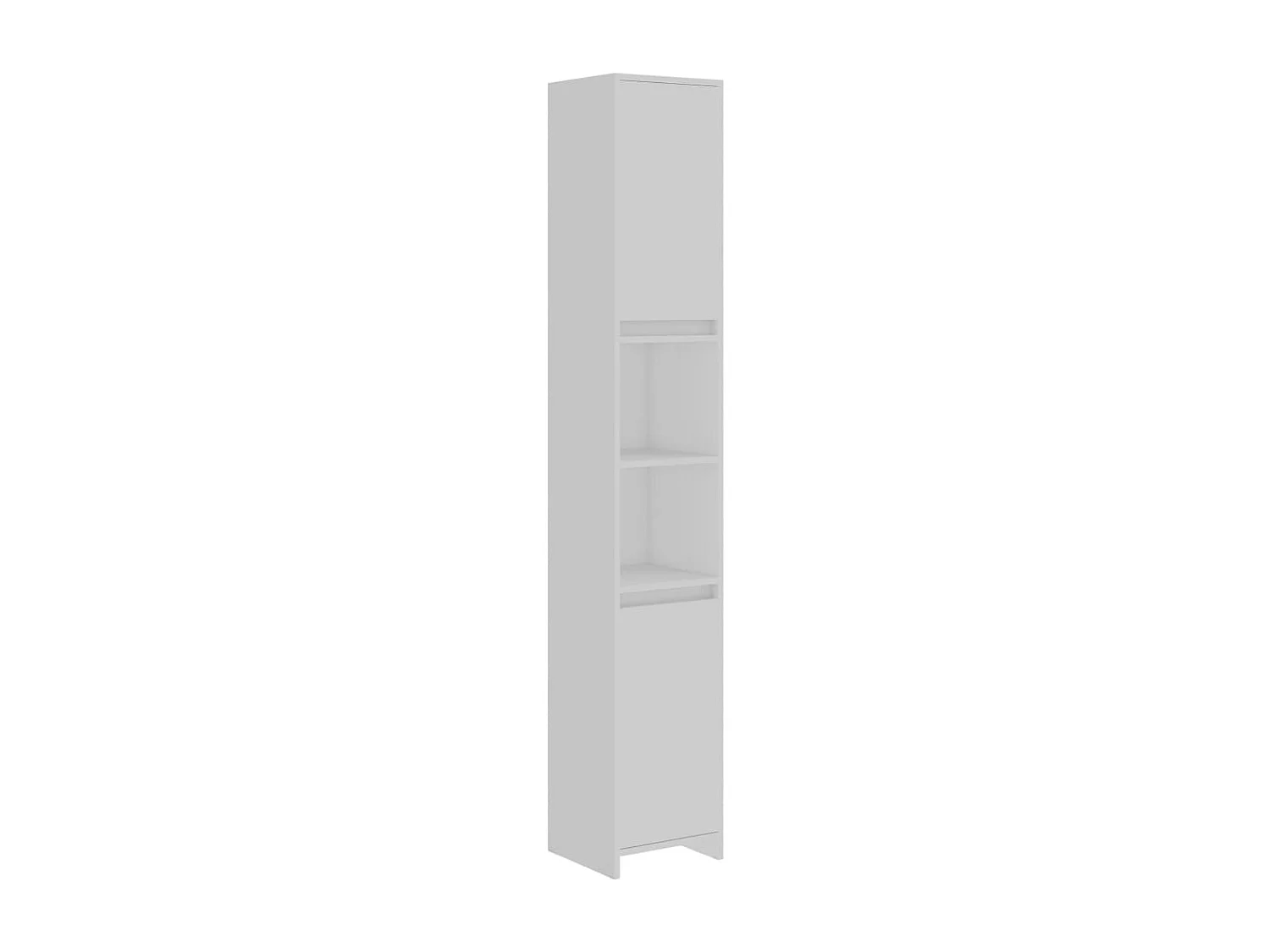 Badkamerkast 30x30x183,5 cm bewerkt hout wit