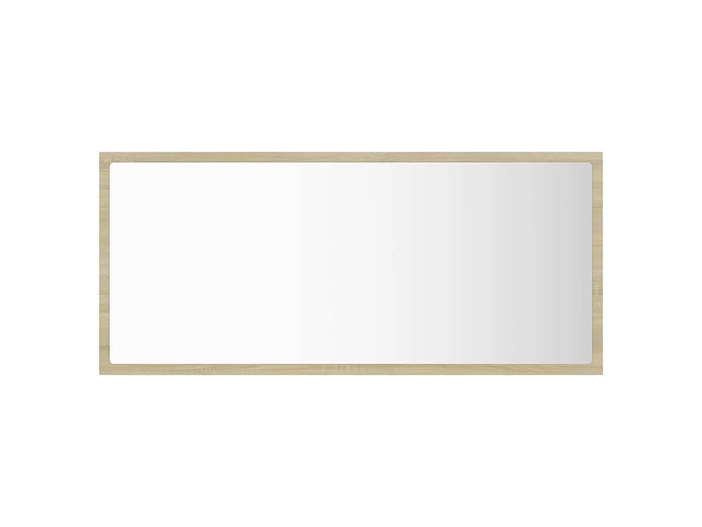 Specchio da Bagno LED Rovere Sonoma 90x8,5x37 cm in Acrilico