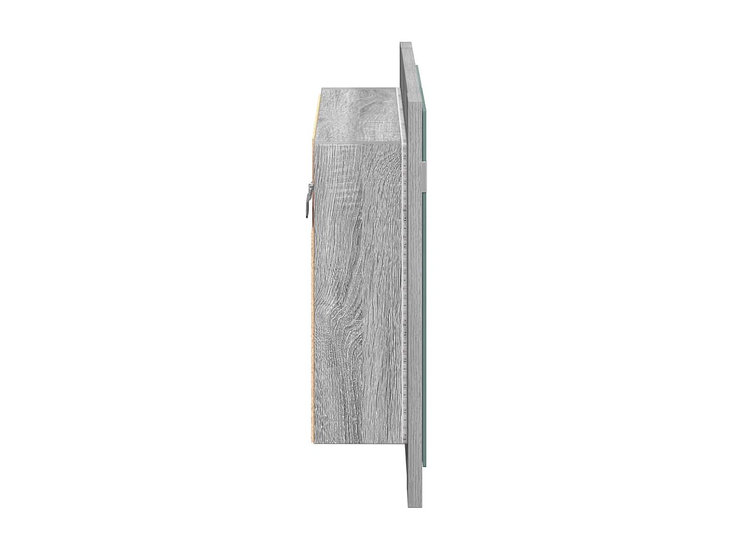 LED-Spiegelschrank Grau Sonoma 60x12x45 cm Holzwerkstoff
