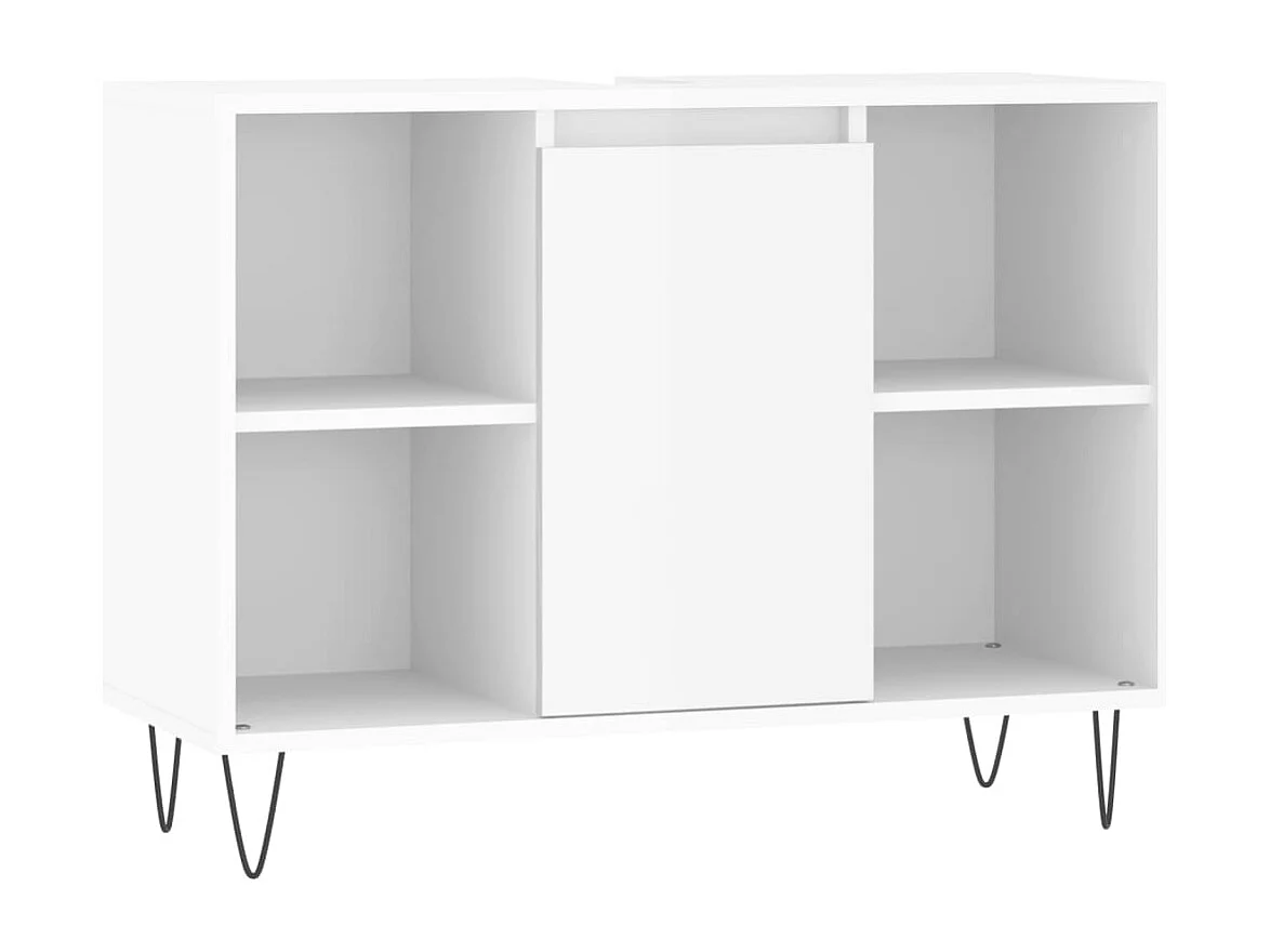 Armoire de salle de bain blanc brillant 80x33x60 cm