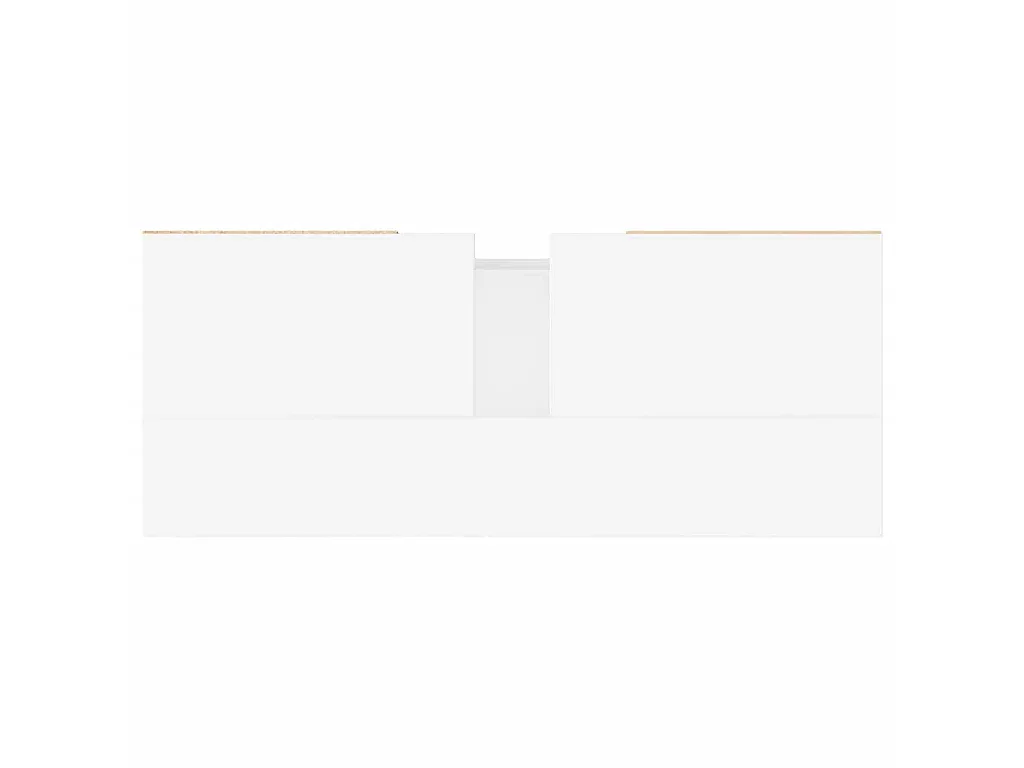 Armadietto Bagno Bianco Lucido 80x33x60cm in Legno Multistrato