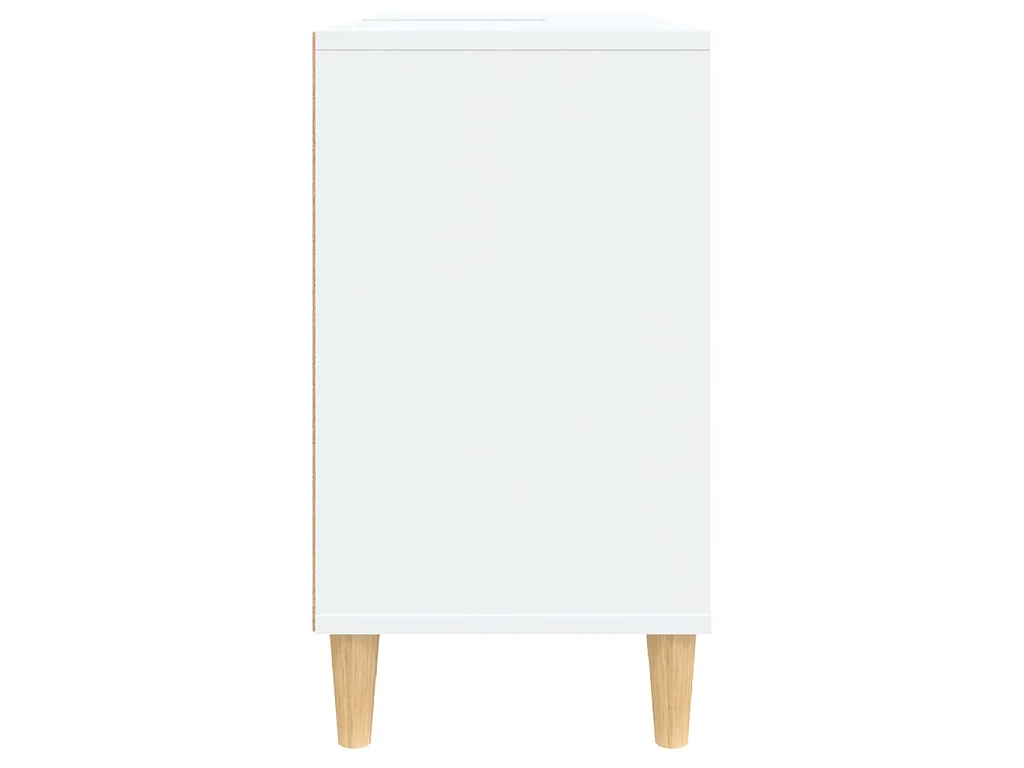 Waschbeckenunterschrank Weiß 80x33x60 cm Holzwerkstoff