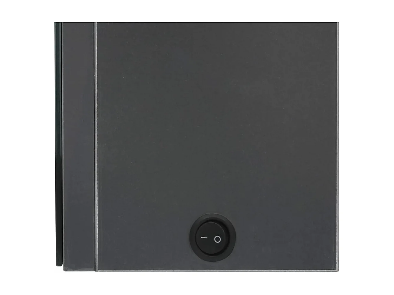 Armoire de salle de bain à miroir LED gris 50x14x60 cm