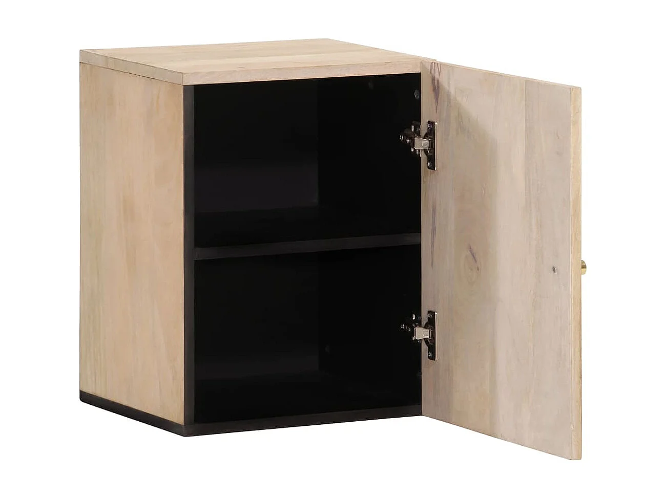 Armoire de salle de bain murale 38x33x48cm bois massif manguier