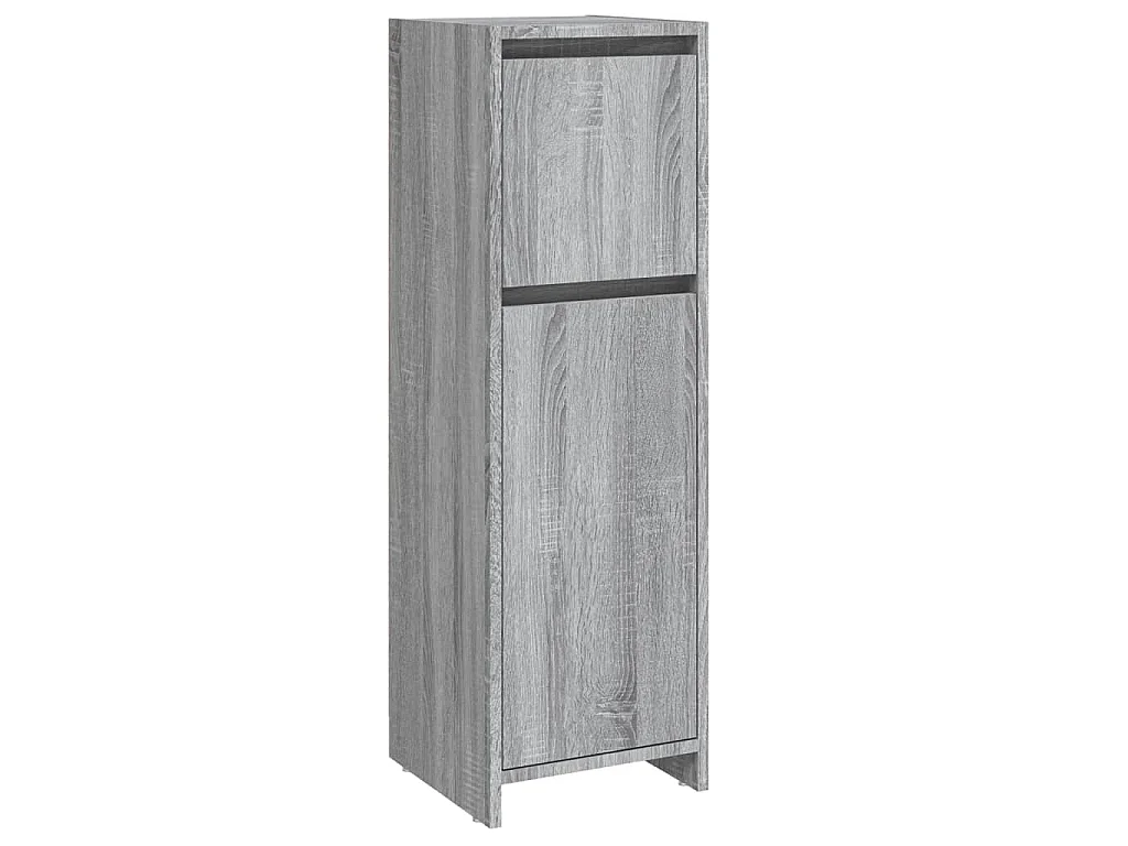 Armadietto Bagno Grigio Sonoma 30x30x95 cm in Legno Multistrato