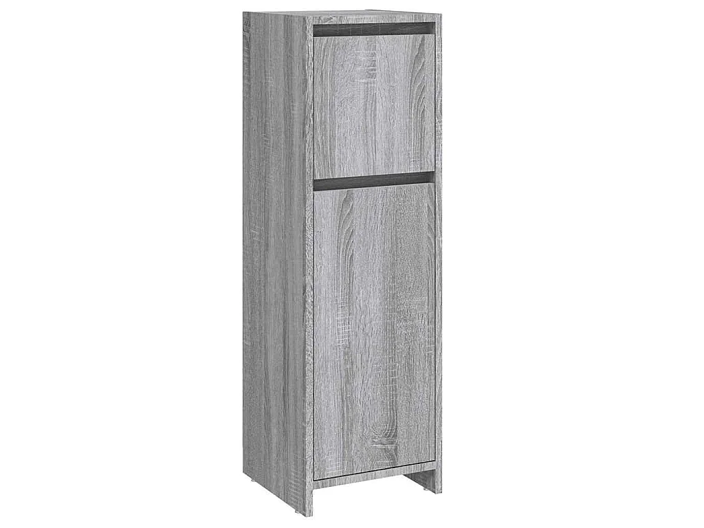 Badschrank Grau Sonoma 30x30x95 cm Holzwerkstoff