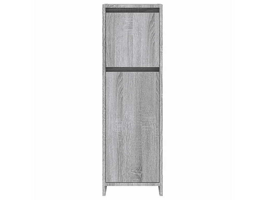 Armário WC 30x30x95 cm derivados de madeira cinzento sonoma