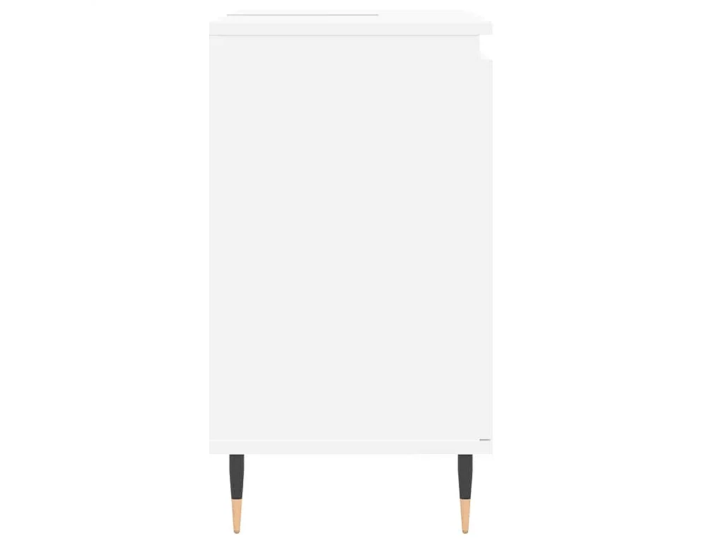 Mobile da Bagno Bianco 58x33x60 cm in Legno Multistrato