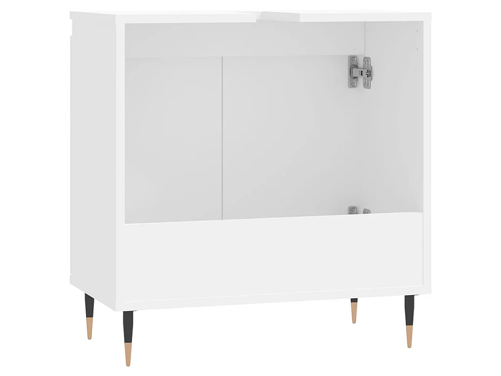 Mobile da Bagno Bianco 58x33x60 cm in Legno Multistrato