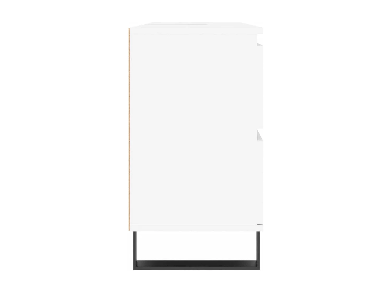 Badschrank Weiß 80x33x60 cm Holzwerkstoff