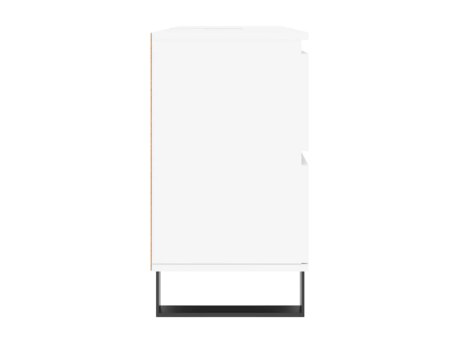 Badkamerkast 80x33x60 cm bewerkt hout wit