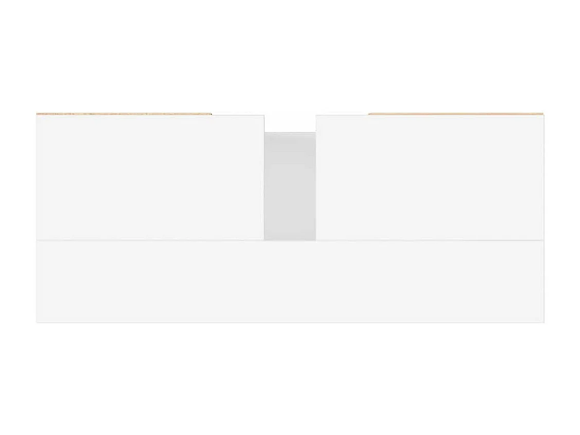 Badkamerkast 80x33x60 cm bewerkt hout wit