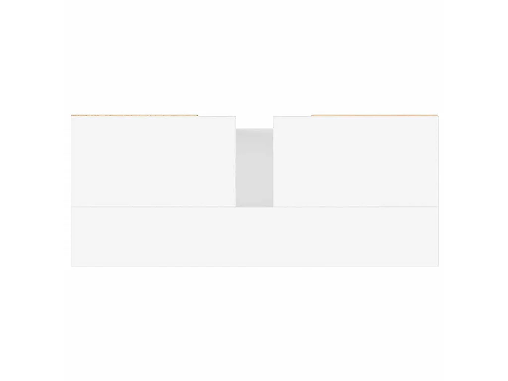 Badkamerkast 80x33x60 cm bewerkt hout wit