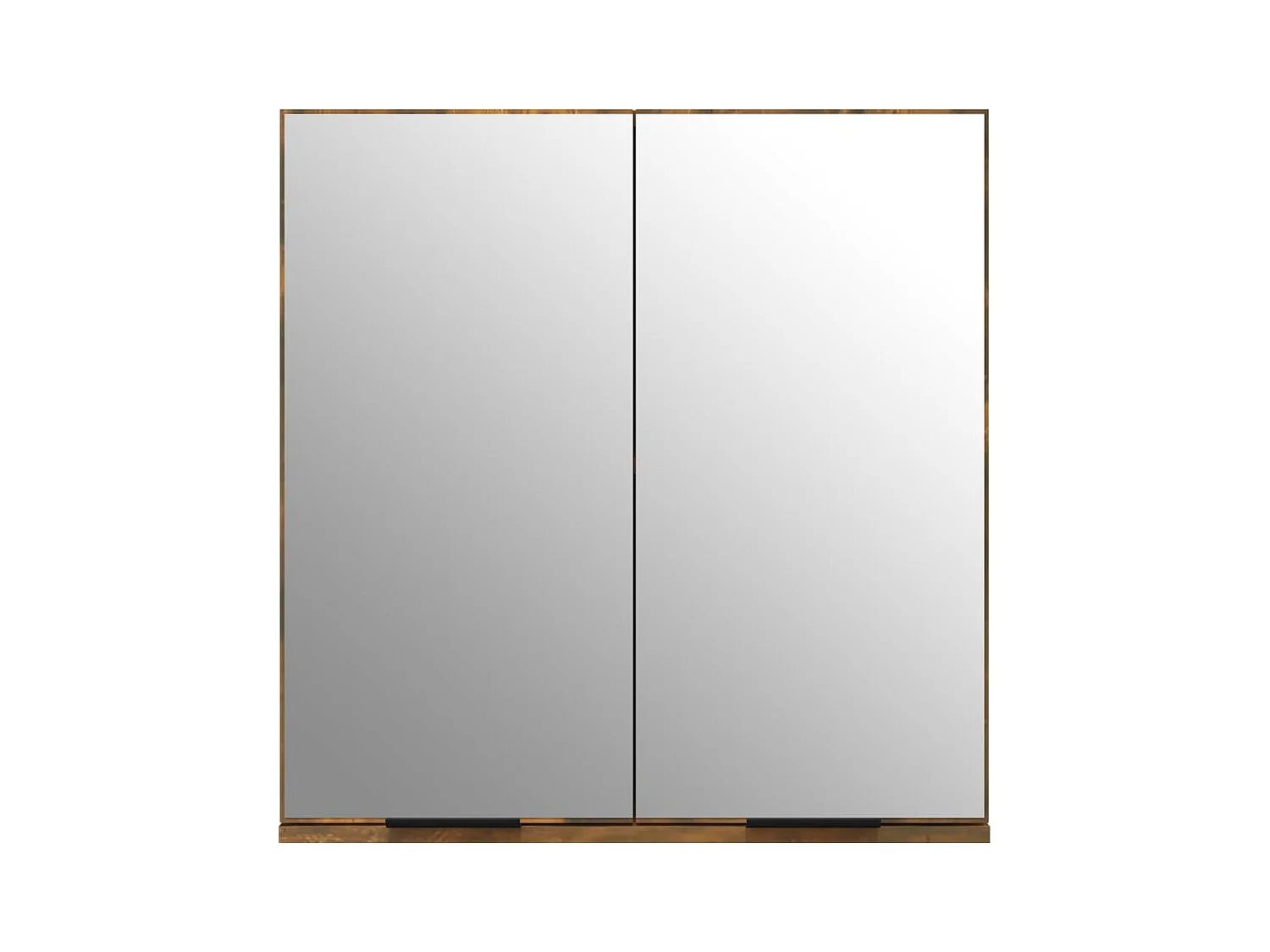 Armoire à miroir de salle de bain Chêne fumé 64x20x67 cm