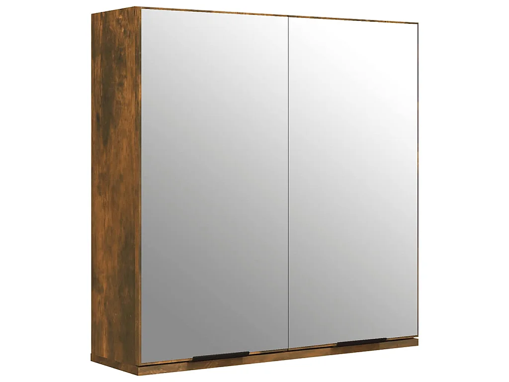 Bad-Spiegelschrank Räuchereiche 64x20x67 cm