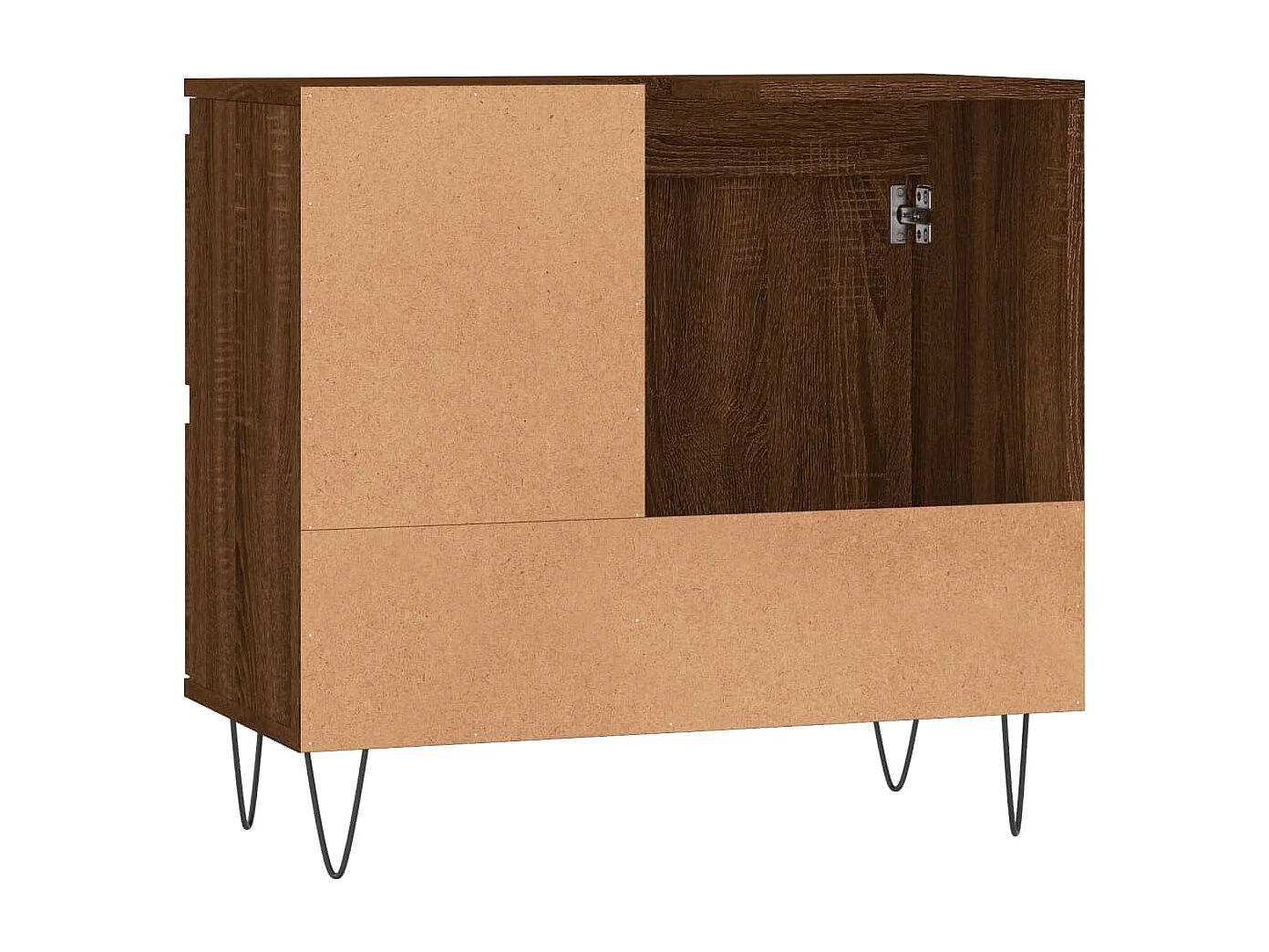 Badschrank Braun Eichen-Optik 65x33x60 cm Holzwerkstoff