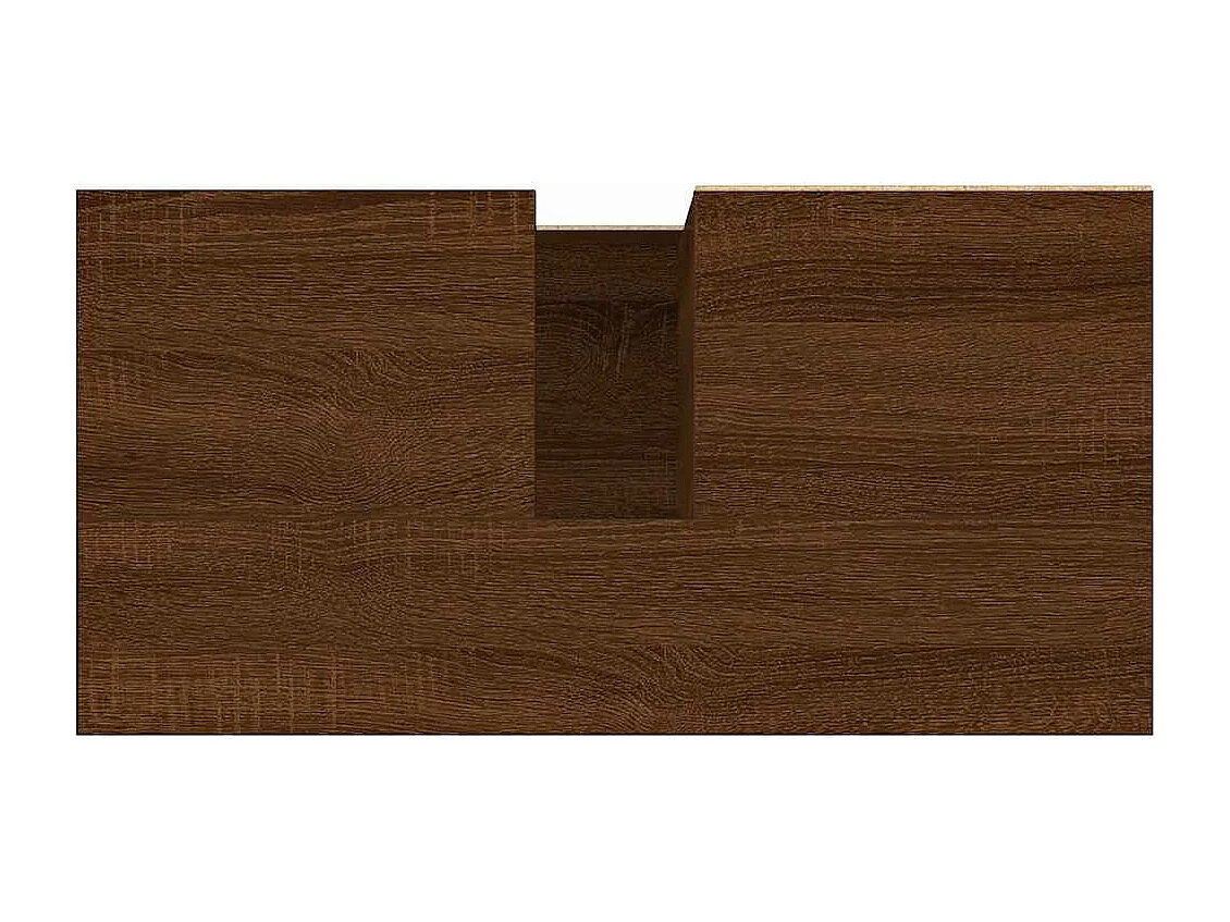 Badschrank Braun Eichen-Optik 65x33x60 cm Holzwerkstoff