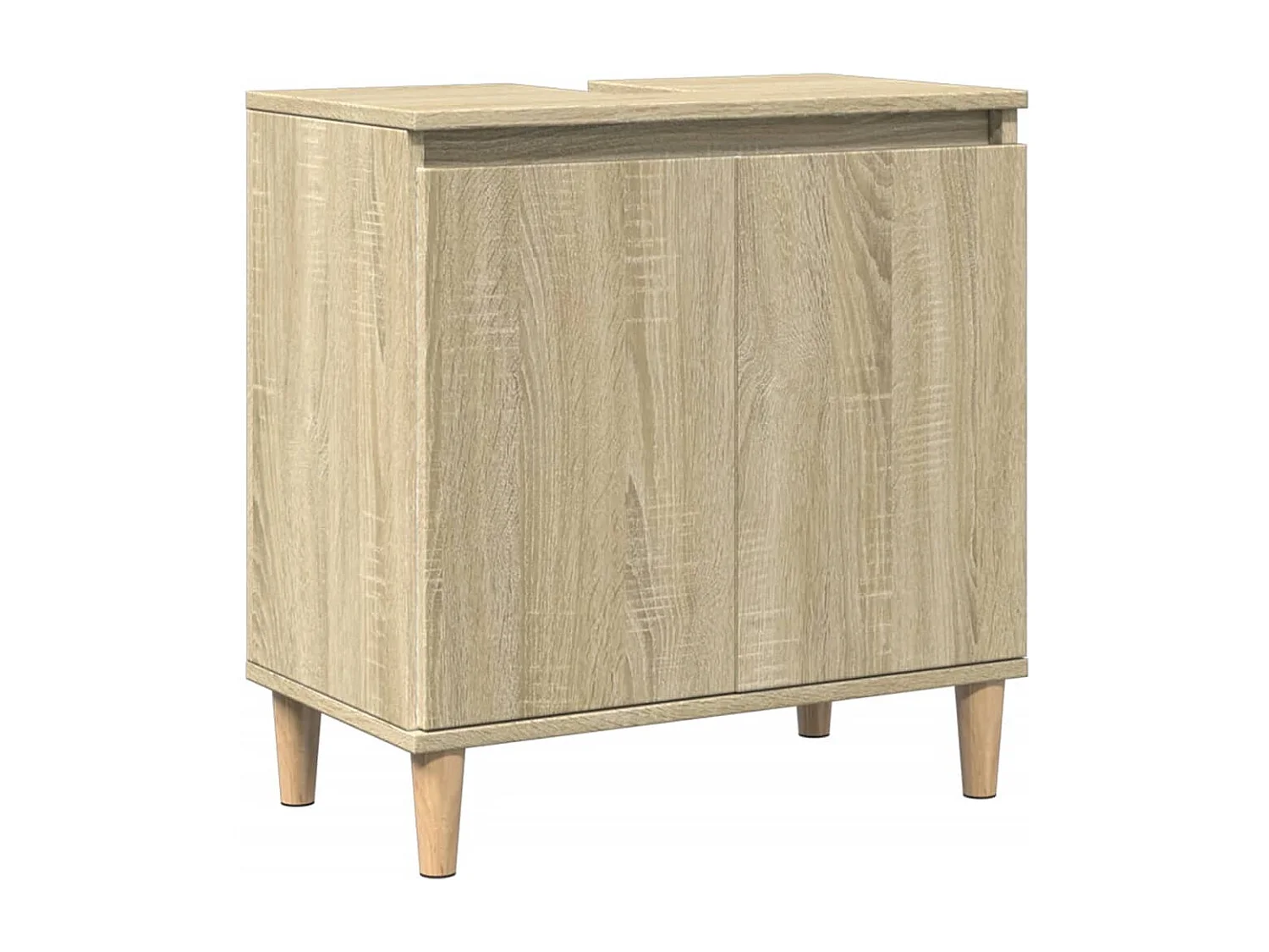 Meuble d'évier chêne sonoma 58x33x60 cm bois d'ingénierie