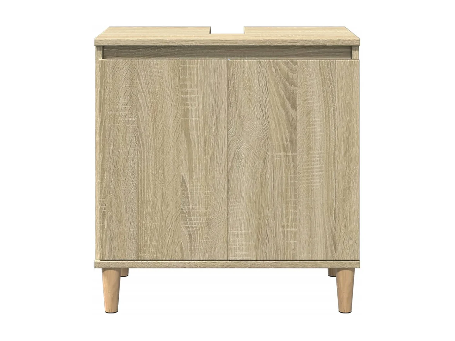 Meuble d'évier chêne sonoma 58x33x60 cm bois d'ingénierie