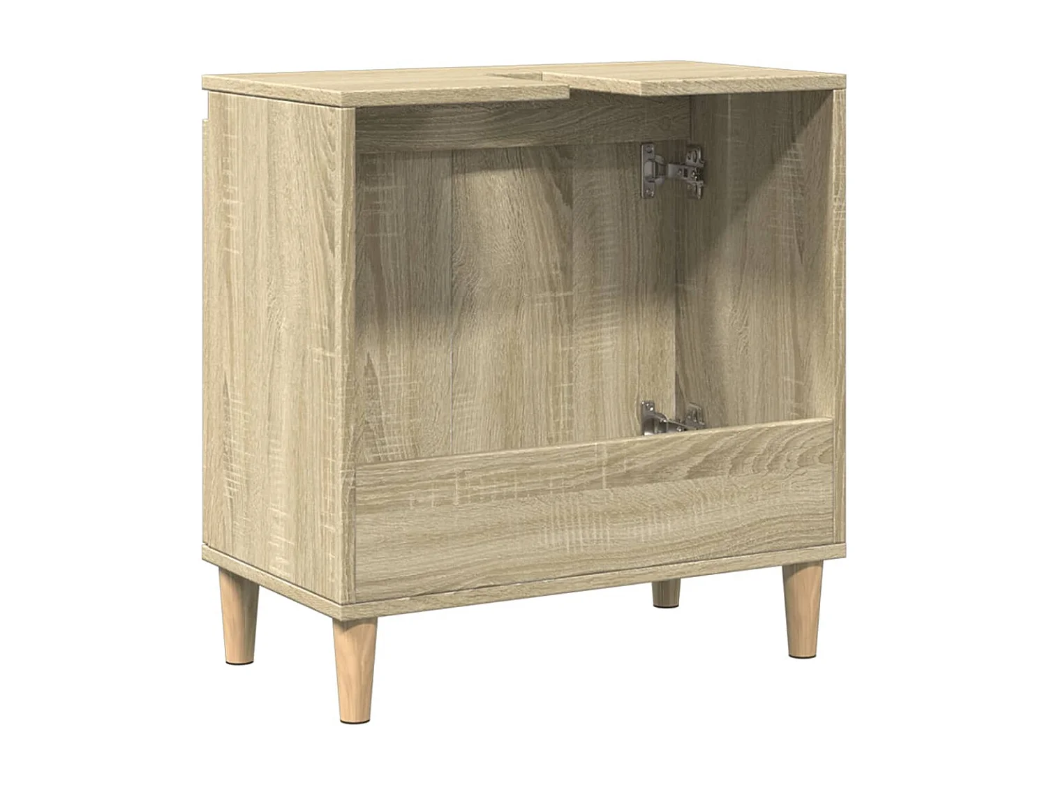 Meuble d'évier chêne sonoma 58x33x60 cm bois d'ingénierie