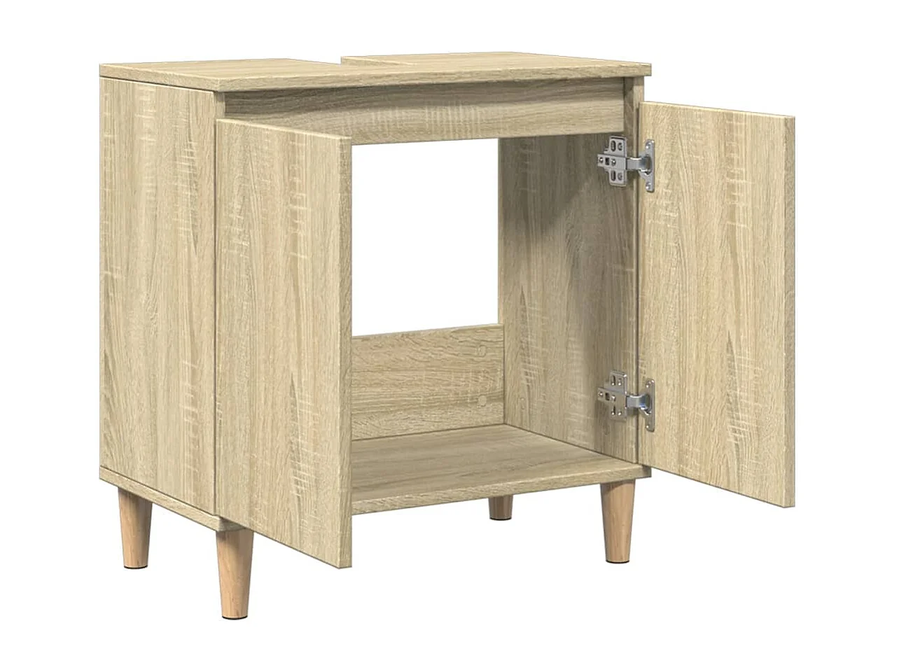 Meuble d'évier chêne sonoma 58x33x60 cm bois d'ingénierie