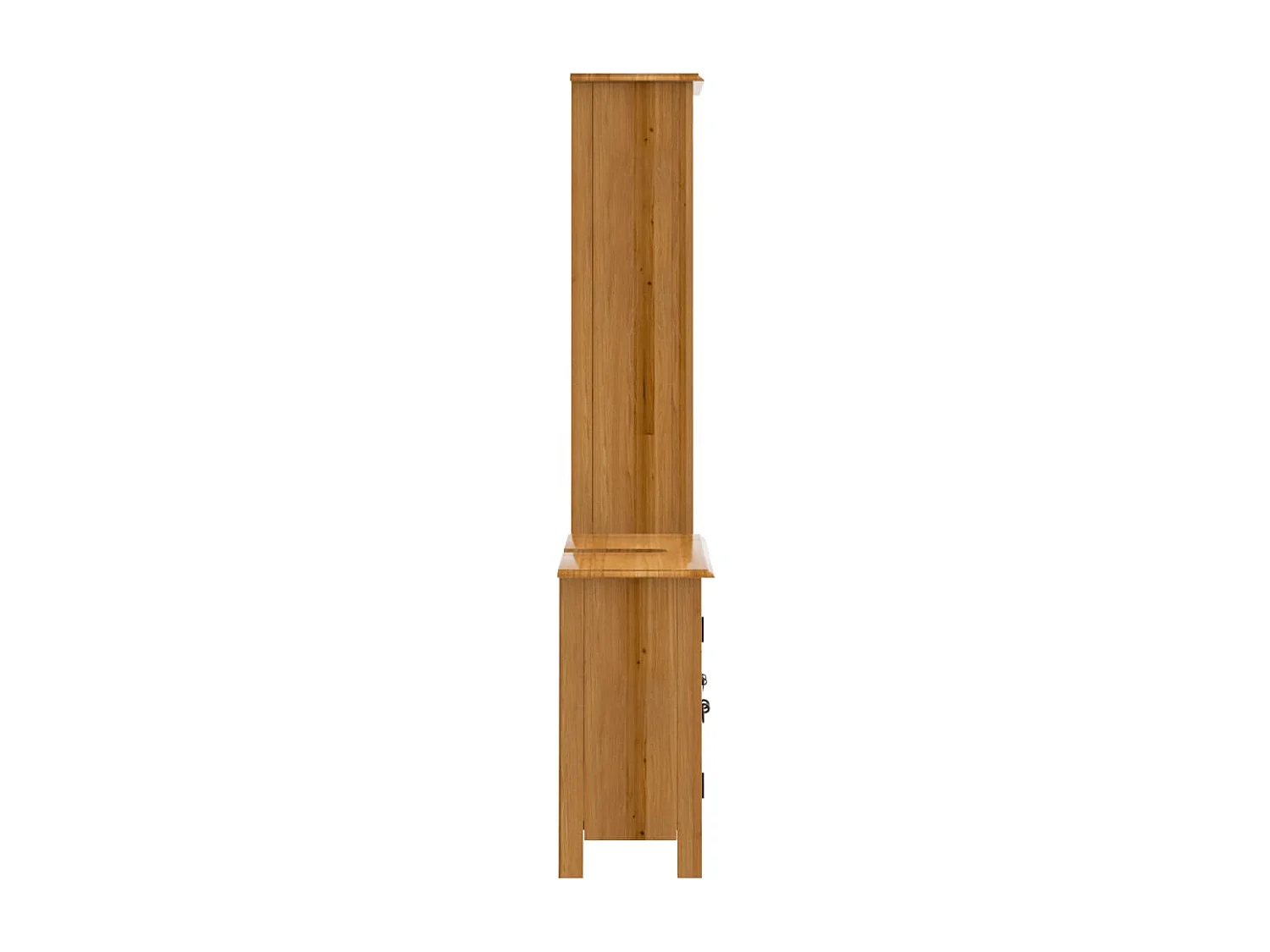 2 pcs conjunto móveis p/ casa de banho madeira de pinho maciça