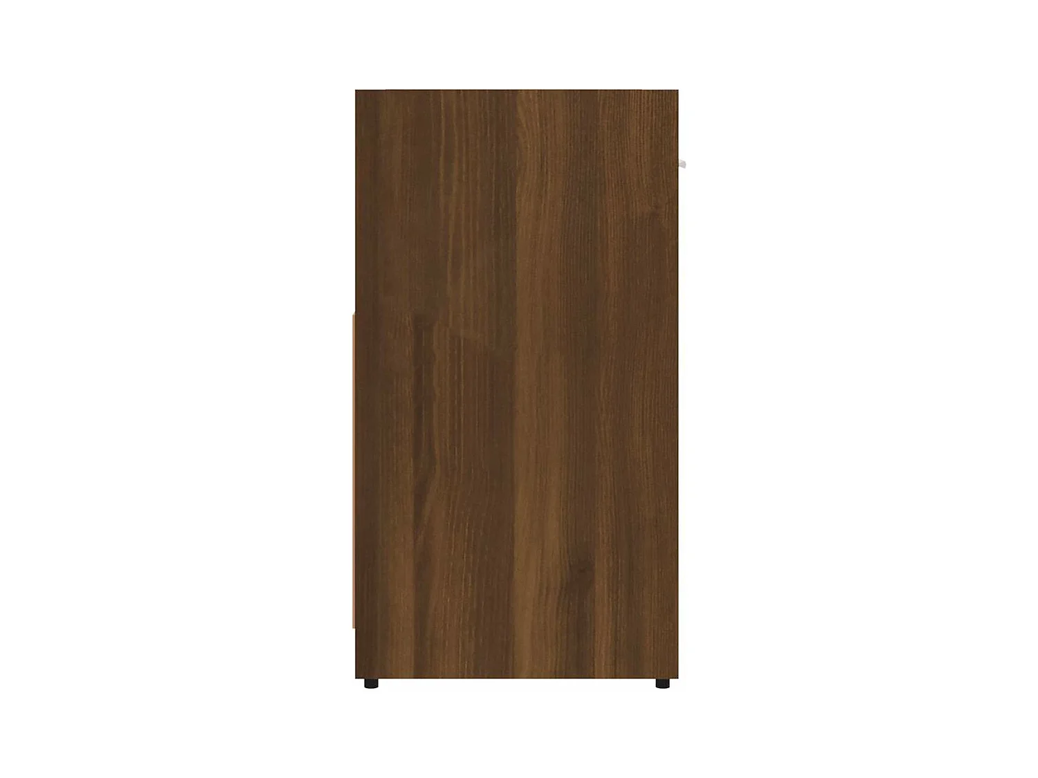 Badkamerkast 60x33x60 cm bewerkt hout bruin eikenkleur