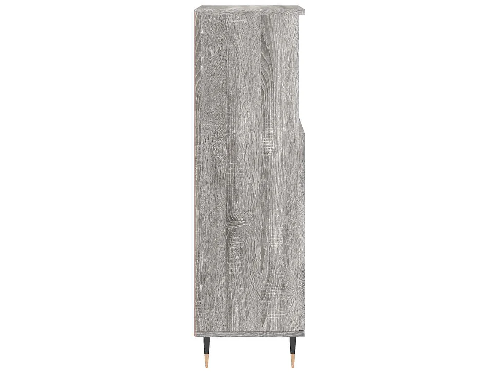 Armoire salle de bain sonoma gris 30x30x100 cm