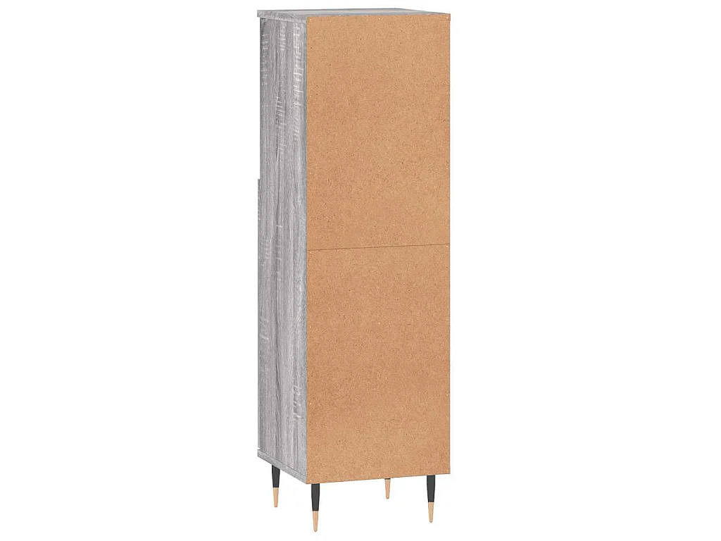 Armoire salle de bain sonoma gris 30x30x100 cm