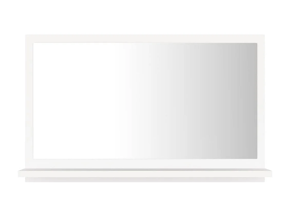 Miroir de salle de bain Blanc 60x10,5x37 cm Bois d’ingénierie