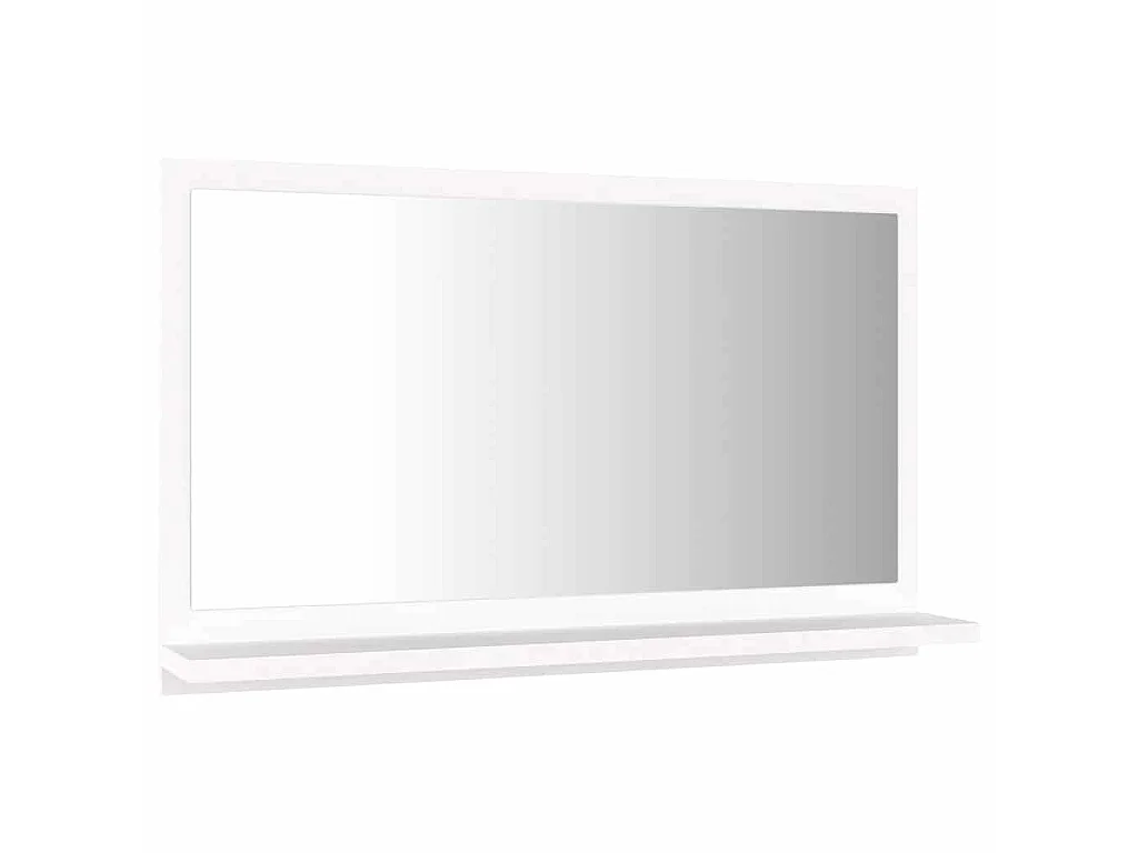 Miroir de salle de bain Blanc 60x10,5x37 cm Bois d’ingénierie