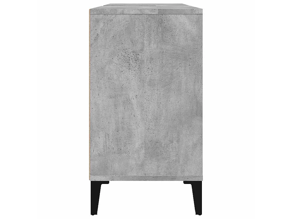 Waschbeckenunterschrank Betongrau 80x33x60 cm Holzwerkstoff