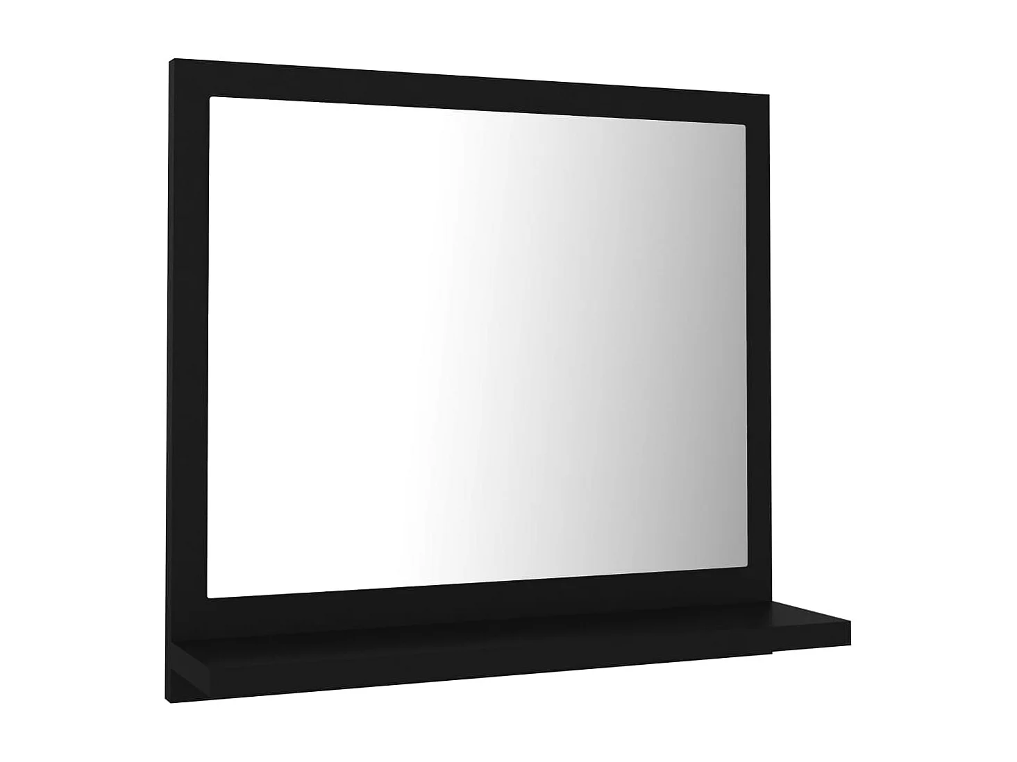 Miroir de salle de bain Noir 40x10,5x37 cm Bois d’ingénierie