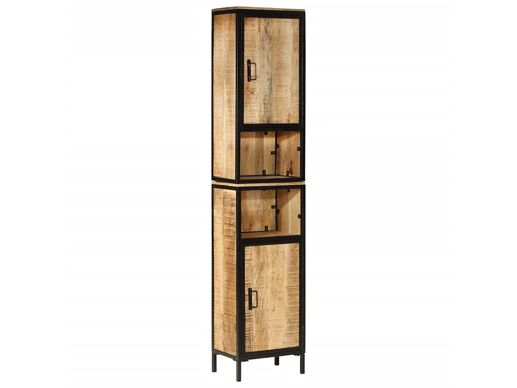 Armário p/ casa de banho 40x27x180 cm ferro e mangueira maciça