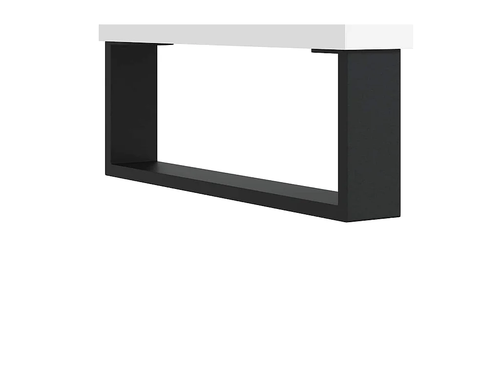 Badkamerkast 65x33x60 cm bewerkt hout wit